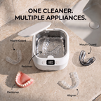 SmileDock Pro™ - Ultrasonic Cleaner for Retainers, Aligners, Dentures & more